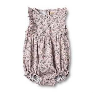 Wheat - Romper Emmaline, Lilac Checked Flowers